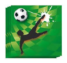 SERVETTEN 33X33CM 20ST.GOAL (FEESTSERIE